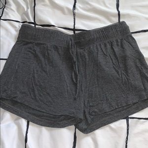 Pajama Shorts Cynthia Rowley Dark Grey Drawstrings